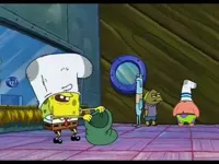 Spongebob Robbing Bank