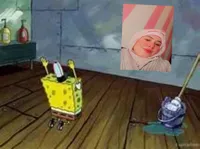 spongebob praying