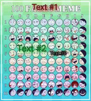 100 faces