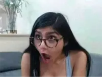 Surprised Mia Khalifa