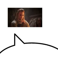 Speech bubble meme template reversed