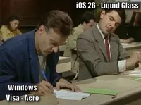 Mr bean copying