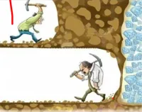 guy mining diamonds