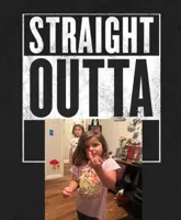 Straight Outta X blank template