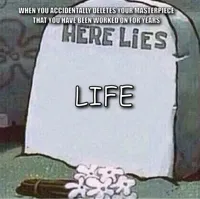 Here Lies Spongebob Tombstone