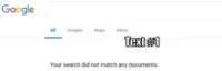 Google No Results