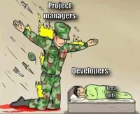 Soldier protecting sleeping child