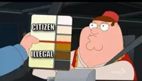 Peter Griffin skin color chart race terrorist blank
