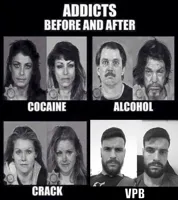 Addicts before and after