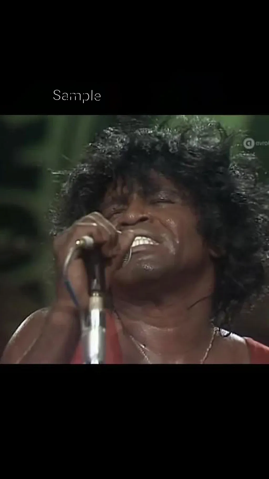 james brown sweating