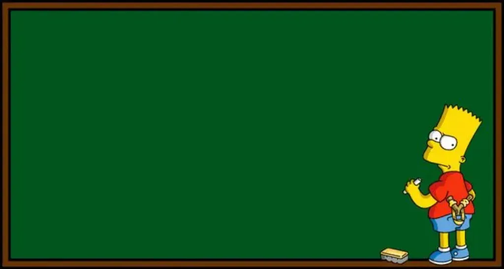 Bart Simpson - chalkboard