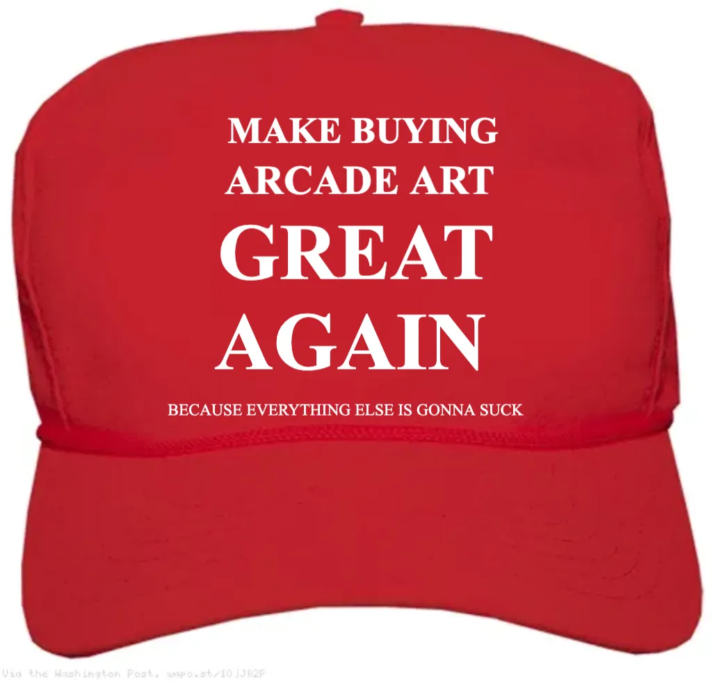 blank red MAGA hat