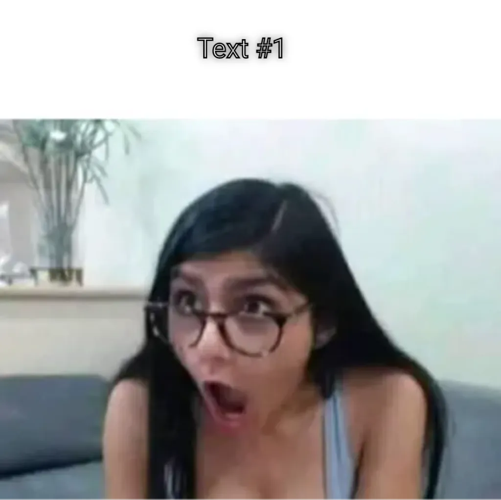 Surprised Mia Khalifa