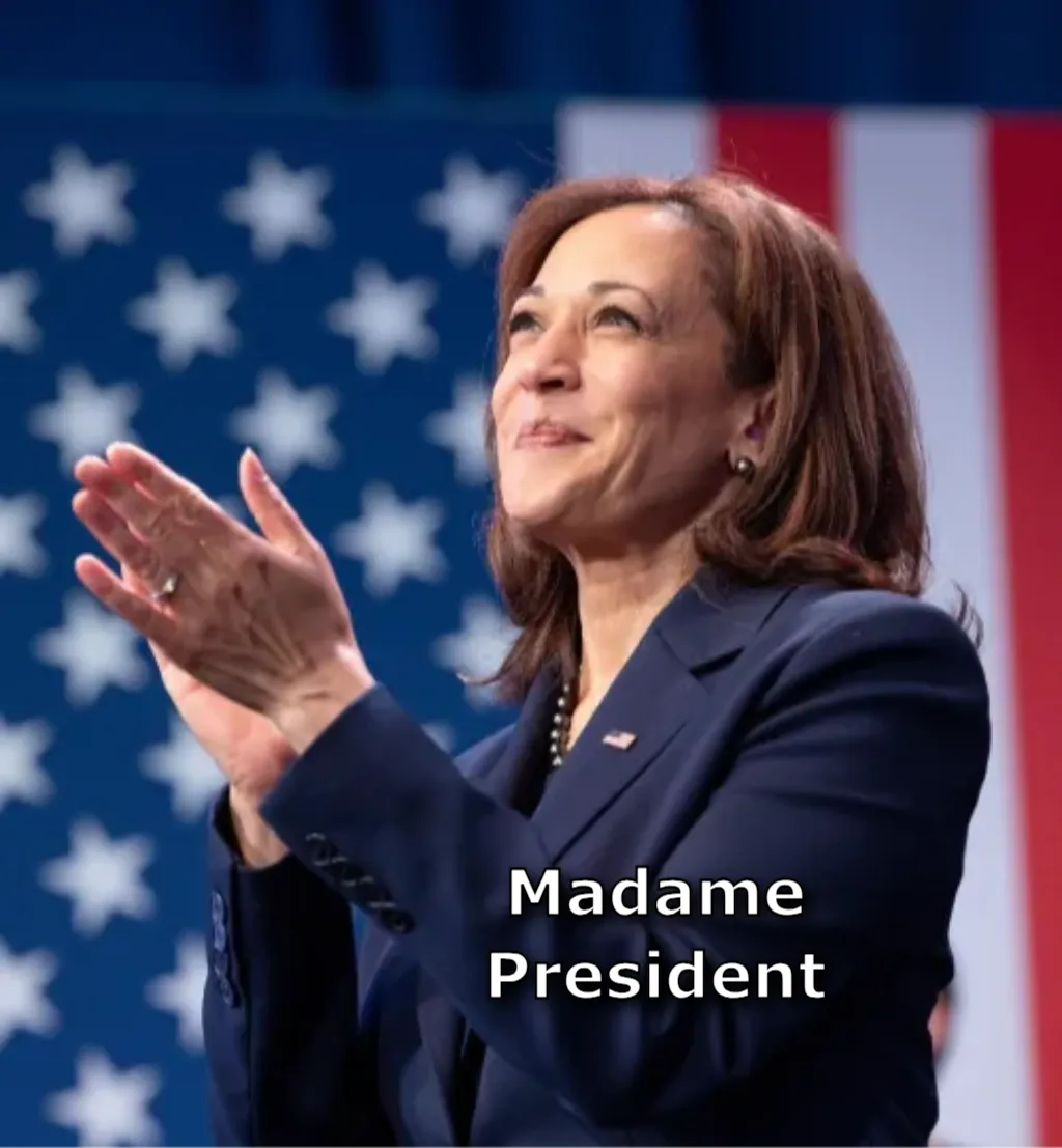 Kamala harris claps