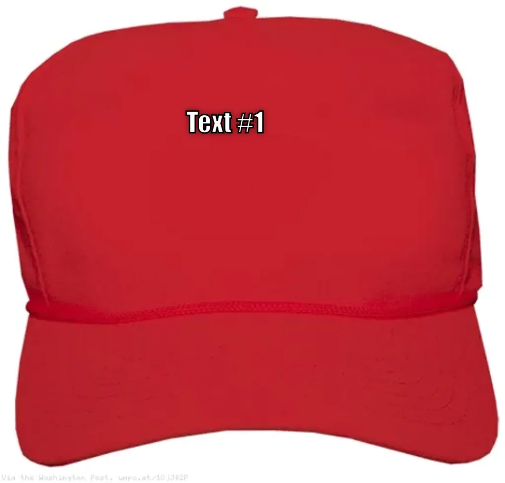 blank red MAGA hat