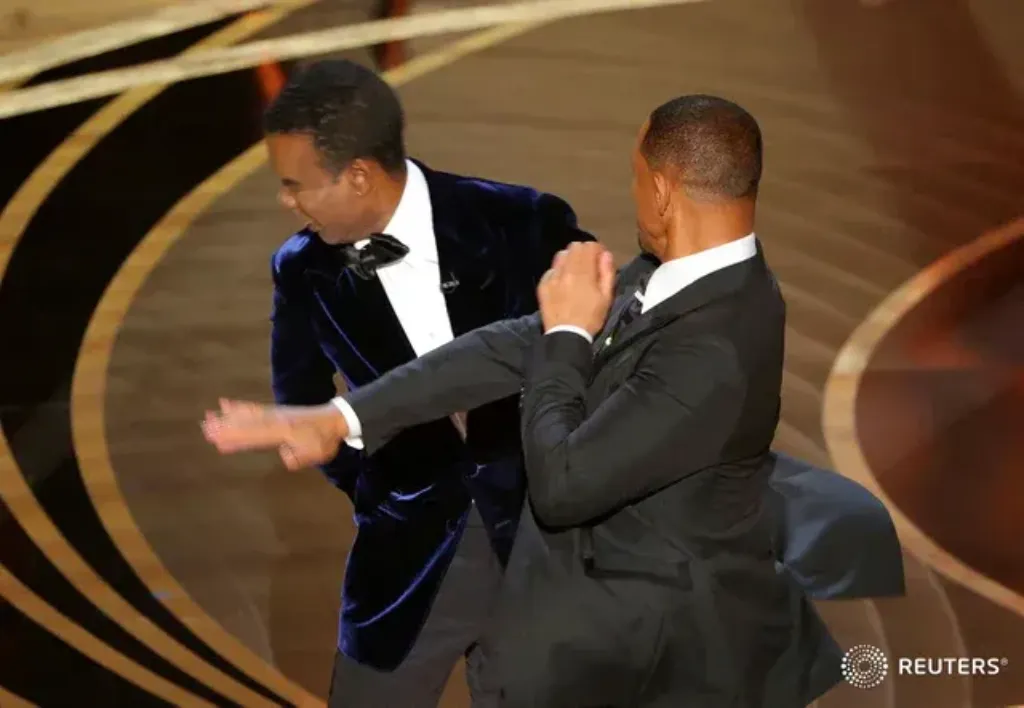 Will Smith punching Chris Rock