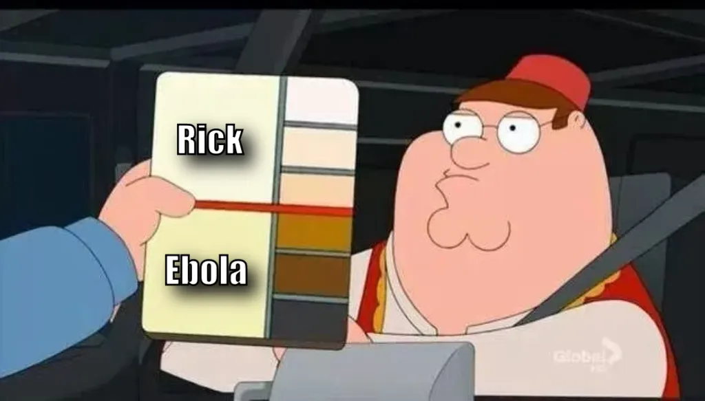 Peter Griffin skin color chart race terrorist blank