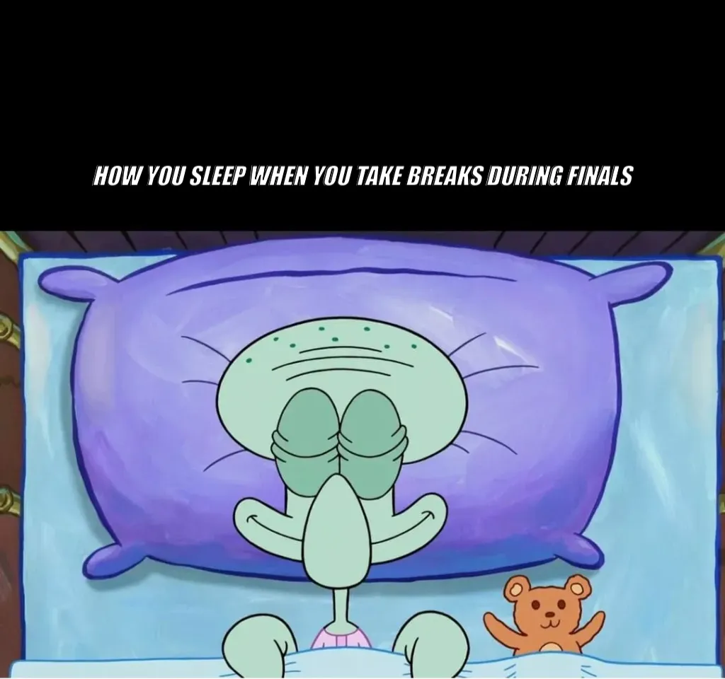 Squidward sleeping