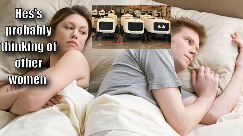 he's probably thinking about other girls