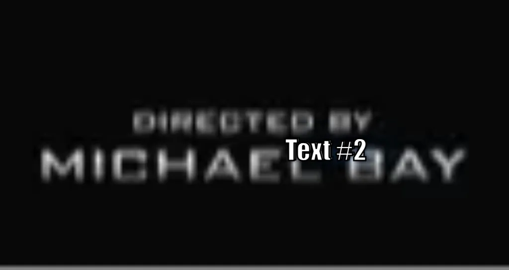 directed by michael bay