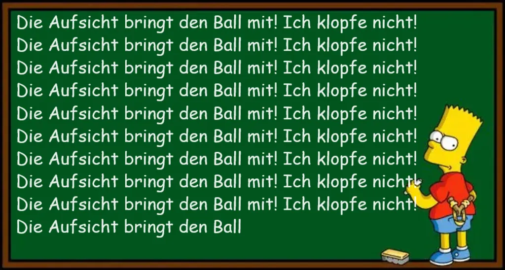 Bart Simpson - chalkboard