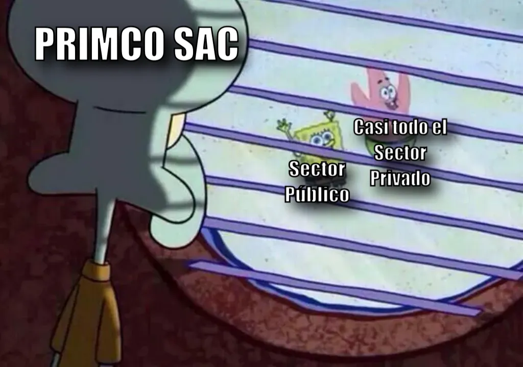 Calamardo viendo por la ventana