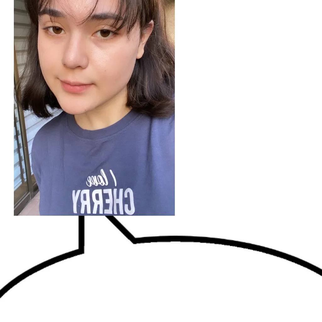 Speech bubble meme template reversed
