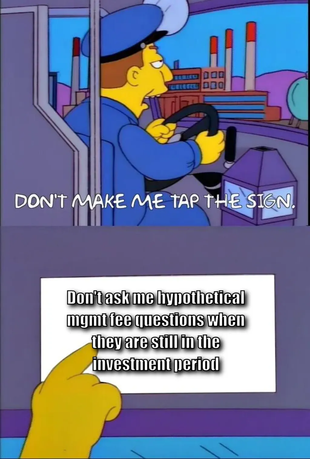 Don't make me tap the sign