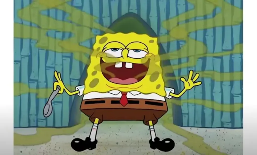 Spongebob with bad breath