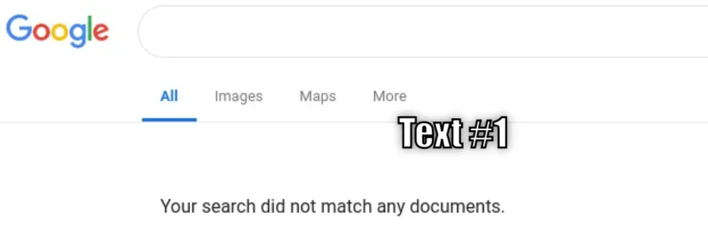 Google No Results