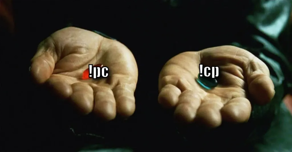 Red pill blue pill