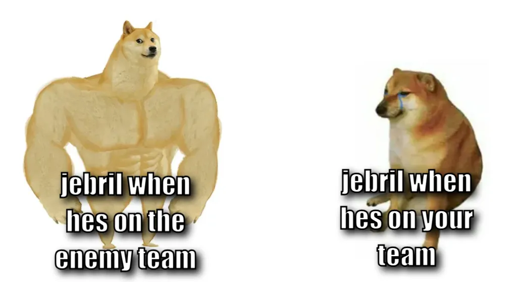 Buff dog crying dog
