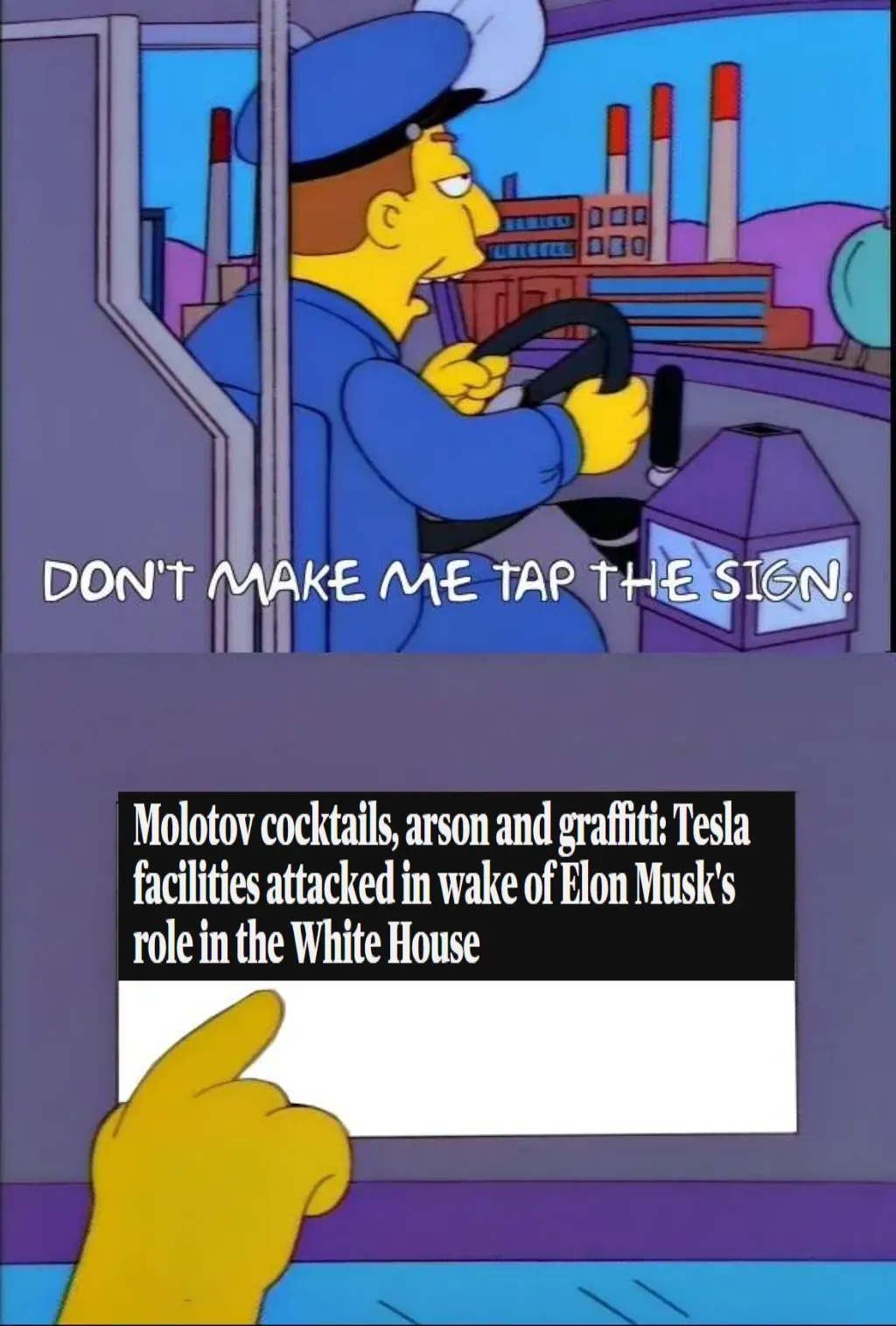 Don't make me tap the sign