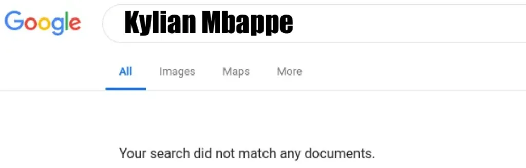 Google No Results