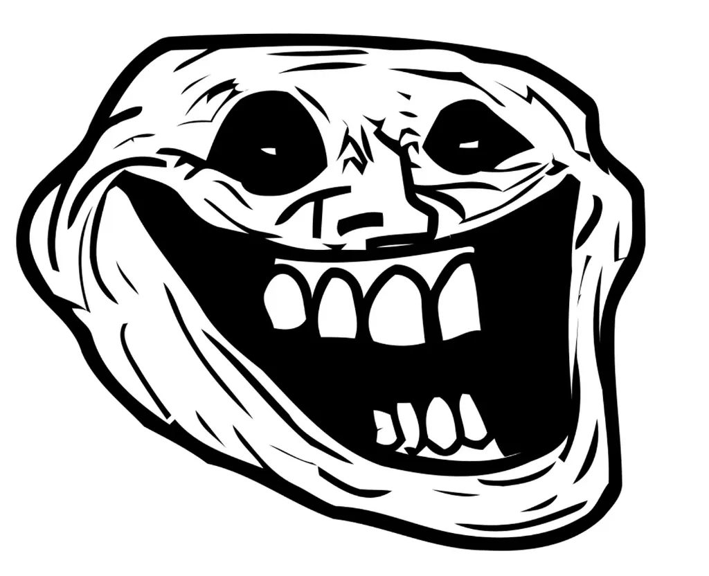 Maniac troll face