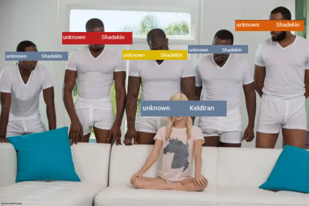 white girl on couch