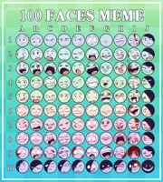 100 faces