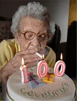 100 Year-Old's Birthday cake