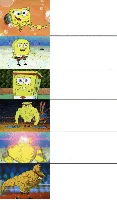 6 panel buff spongebob