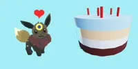 An Eevee and Birthday Cake