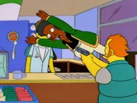 Apu takes bullet