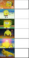 Baby Spongebob to Buff Anime Spongebob