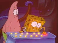 bad/ wrong button spongebob