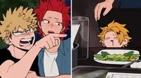 Bakugo yelling at Denki