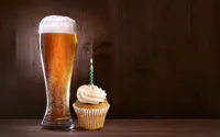 Birthday Beer Cupcake