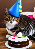 birthday cat