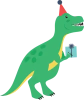 Birthday dinosaur