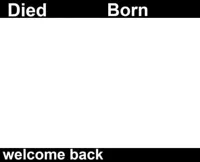 Born Died Welcome Back