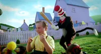 Cat in the hat with a bat. (______ Colorized)