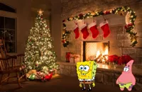 Christmas spongbob and patrick house